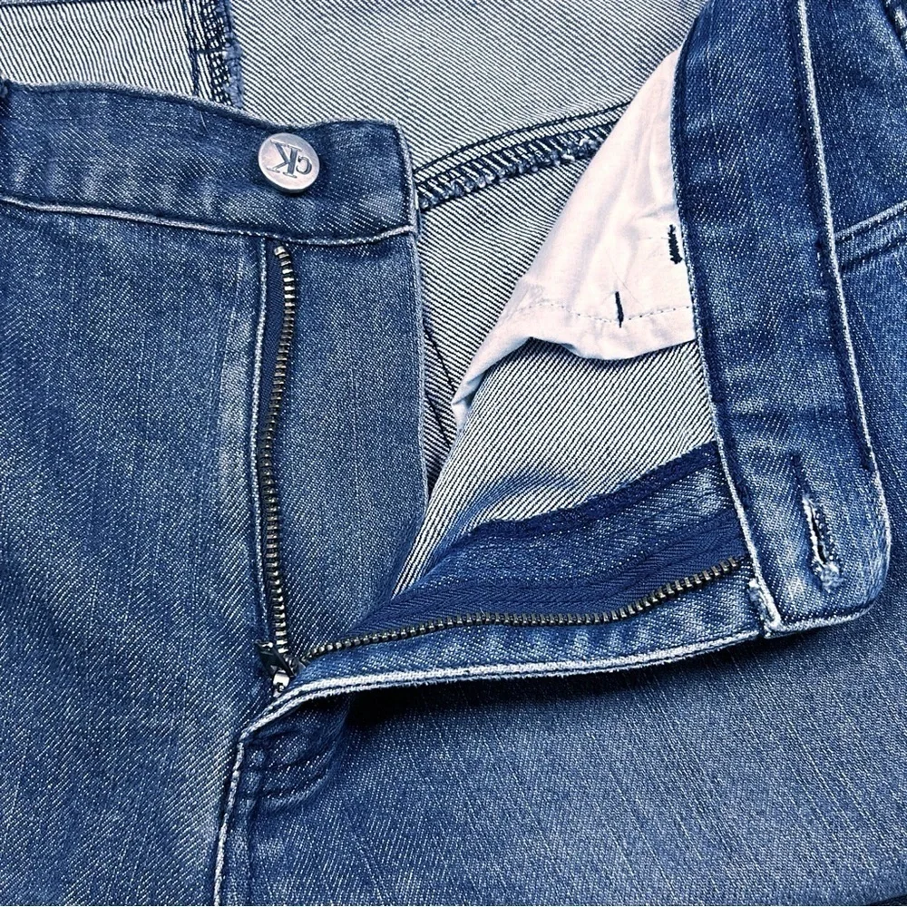 Y2K Calvin Klein Jeans 10 Straight Leg Lattice Pockets Stretch
